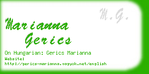 marianna gerics business card
